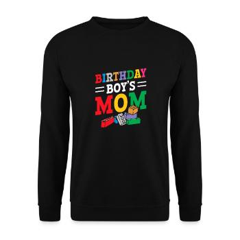Mère du garçon d’anniversaire Bauklötze - Sweat-shirt Unisexe - noir - Devant - Alina (178cm) & Michal (187cm)
