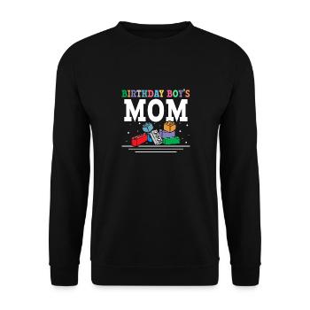 Mère du garçon d’anniversaire Bauklötze - Sweat-shirt Unisexe - noir - Devant - Alina (178cm) & Michal (187cm)