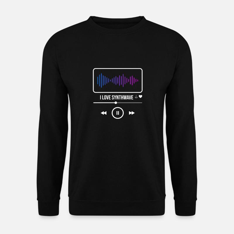 I love Synthwave - Unisex Sweatshirt - black
