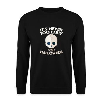 Halloween horreur effrayant dicton - Sweat-shirt Unisexe - noir - Devant - Alina (178cm) & Michal (187cm)