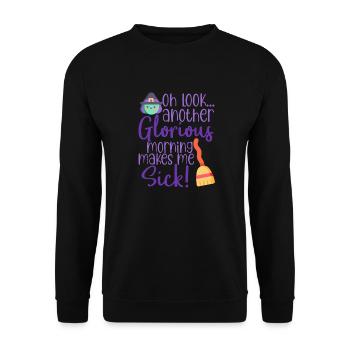 Halloween horror scary saying - Unisex Sweatshirt - black - Front - Alina (178cm) & Michal (187cm)