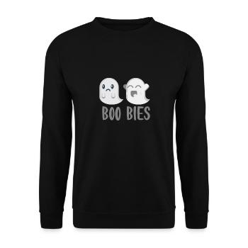 Halloween horror scary saying - Unisex Sweatshirt - black - Front - Alina (178cm) & Michal (187cm)