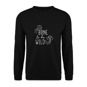 Halloween horror scary saying - Unisex Sweatshirt - black - Front - Alina (178cm) & Michal (187cm)