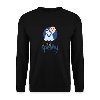 Halloween horror scary saying - Unisex Sweatshirt - black - Front - Alina (178cm) & Michal (187cm)