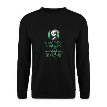 Halloween horror scary saying - Unisex Sweatshirt - black - Front - Alina (178cm) & Michal (187cm)