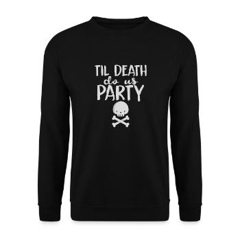 Halloween horror scary saying - Unisex Sweatshirt - black - Front - Alina (178cm) & Michal (187cm)