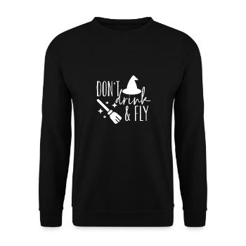 Halloween horror scary saying - Unisex Sweatshirt - black - Front - Alina (178cm) & Michal (187cm)