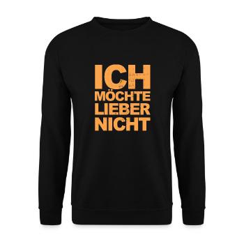 Bartleby the Schreiber - Ich möchte lieber nicht - Unisex Pullover - Schwarz - Vorne - Alina (178cm) & Michal (187cm)