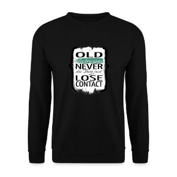 Electrician Beer Coffee Bday Birthday Funny - Unisex Sweatshirt - black - Front - Alina (178cm) & Michal (187cm)