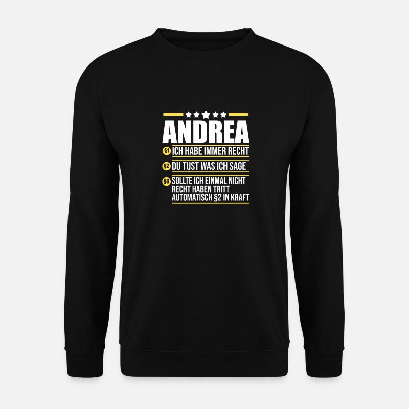 Andrea - Unisex Pullover - Schwarz