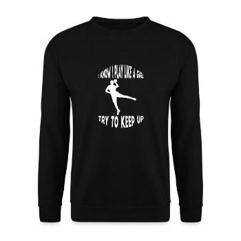 Handball Handball Player Handball Fan Handball Team - Sweat-shirt Unisexe - noir - Devant - Alina (178cm) & Michal (187cm)