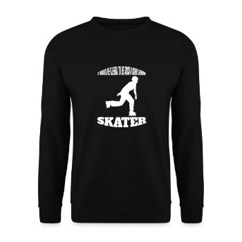 Roller Skating Inline Skater Gift Skating Inliner - Sweat-shirt Unisexe - noir - Devant - Alina (178cm) & Michal (187cm)
