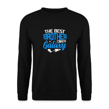 Le meilleur frère de la galaxie Ami de la famille - Sweat-shirt Unisexe - noir - Devant - Alina (178cm) & Michal (187cm)