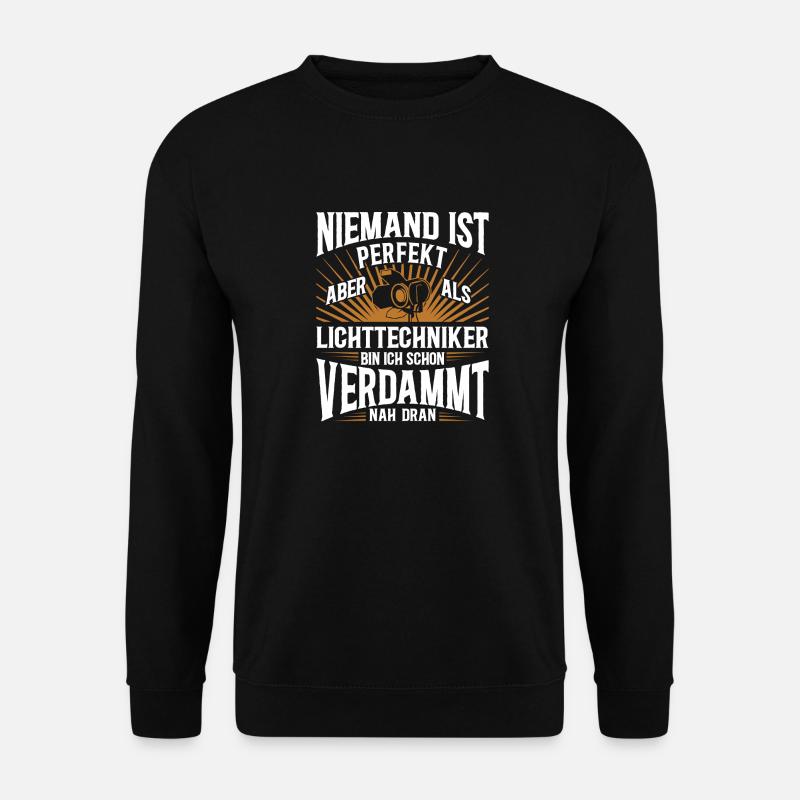 Lichttechnik Beleuchtungstechniker Lichttechniker - Unisex Pullover - Schwarz