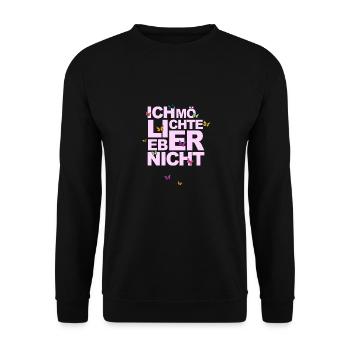 Bartleby der Schreiber - Ich möchte lieber nicht - Unisex Pullover - Schwarz - Vorne - Alina (178cm) & Michal (187cm)