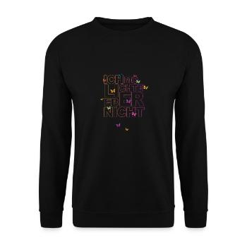 Bartleby der Schreiber - Ich möchte lieber nicht - Unisex Pullover - Schwarz - Vorne - Alina (178cm) & Michal (187cm)