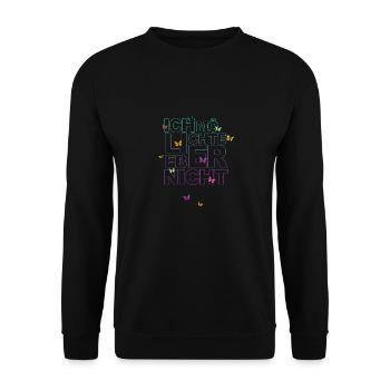 Bartleby der Schreiber - Ich möchte lieber nicht - Unisex Pullover - Schwarz - Vorne - Alina (178cm) & Michal (187cm)