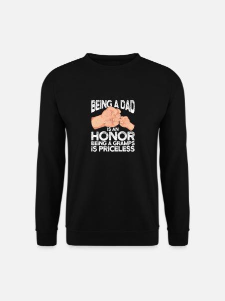 Ein DAD zu sein ist eine Ehre ein Opa zu sein ist - Unisex Pullover - Schwarz