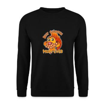 Goldfish Mom Ironic, de jolis poissons - Sweat-shirt Unisexe - noir - Devant - Alina (178cm) & Michal (187cm)