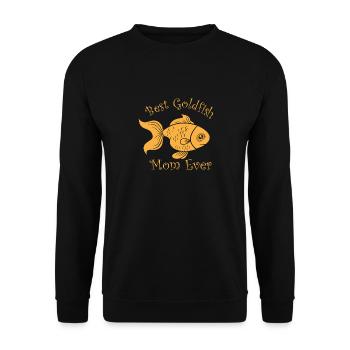 Goldfish Mom Aquaristics Hobby Goldfish Squad - Unisex Pullover - Schwarz - Vorne - Alina (178cm) & Michal (187cm)