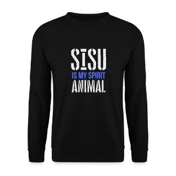 Sisu est mon animal d’âme - Sweat-shirt Unisexe - noir - Devant - Alina (178cm) & Michal (187cm)