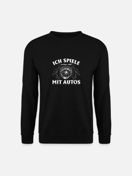 Ich spiele immer noch mit Autos - PS Liebhaber - Unisex Pullover - Schwarz