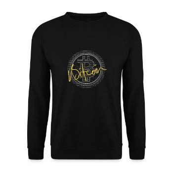 The Digital Revolution: Bitcoin Stamp - Sweat-shirt Unisexe - noir - Devant - Alina (178cm) & Michal (187cm)
