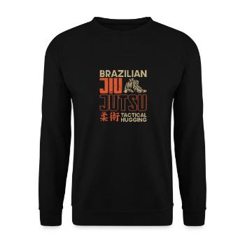 Brazilian Jiu Jitsu Tactical H | BrazilianJiuJitsu - Unisex Sweatshirt - black - Front - Alina (178cm) & Michal (187cm)