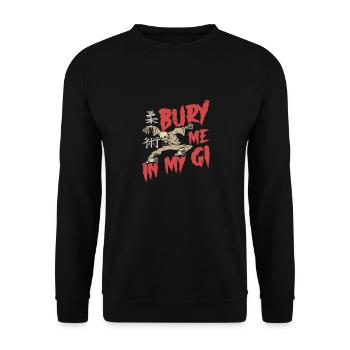 Bury Me in My Gi | BrazilianJiuJitsu - Unisex Sweatshirt - black - Front - Alina (178cm) & Michal (187cm)