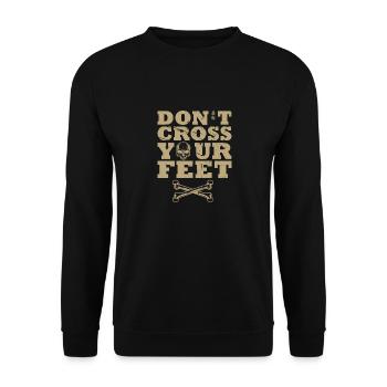 Don't Cross Your Feet | BrazilianJiuJitsu - Unisex Sweatshirt - black - Front - Alina (178cm) & Michal (187cm)