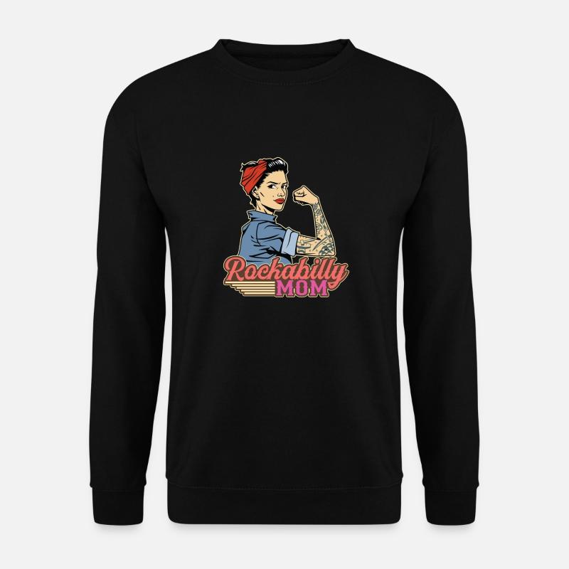 Rockabilly Rocknroll Musik Rock Hardrock - Unisex Pullover - Schwarz