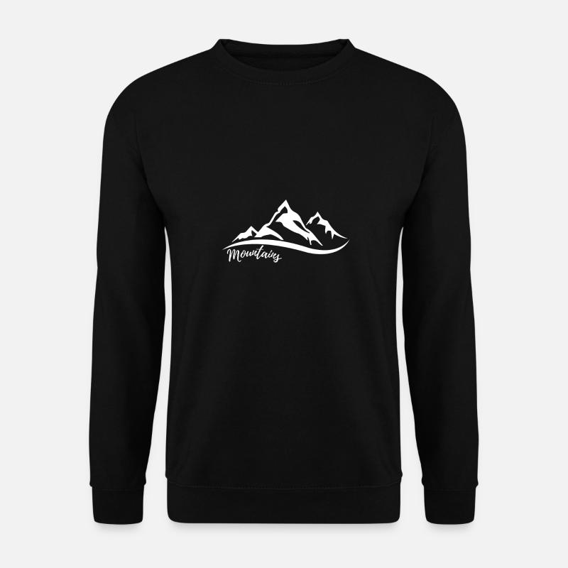 Gebirge - Unisex Pullover - Schwarz