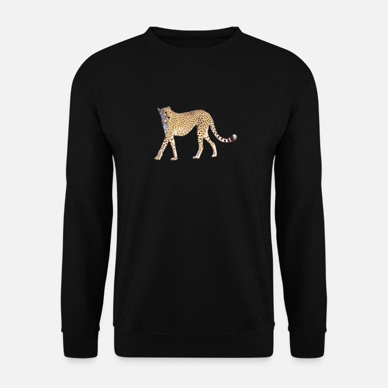 Guépard - Gros Chat - Chat - Faune en Afrique - Sweat-shirt Unisexe - noir