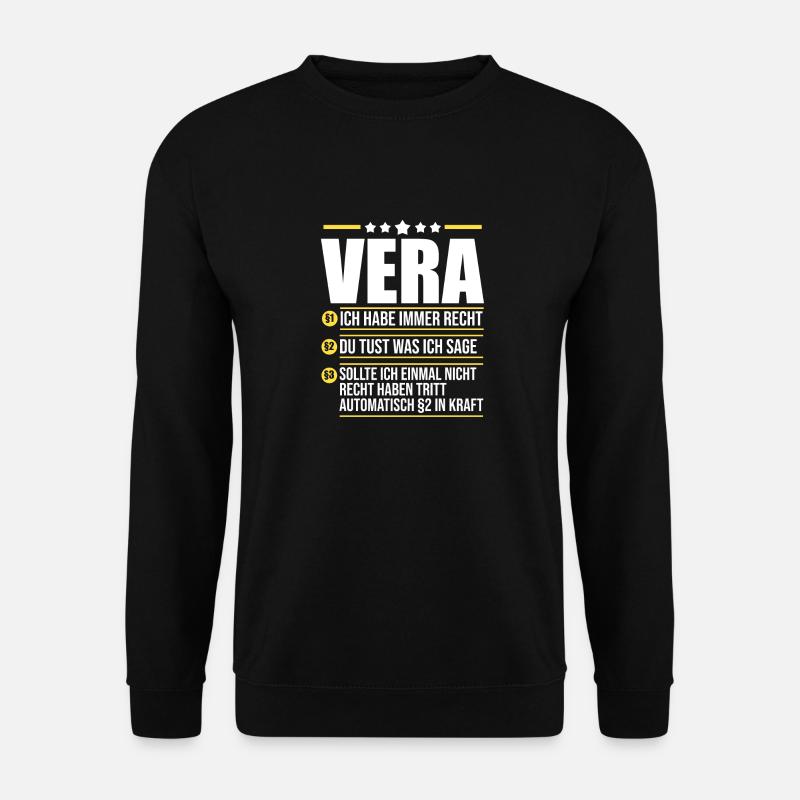 Vera - Unisex Pullover - Schwarz