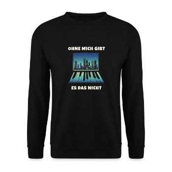 Glasmacher Glaserei Job Witz Geselle Handwerk - Unisex Pullover - Schwarz - Vorne - Alina (178cm) & Michal (187cm)
