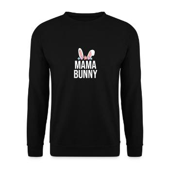 Joyeux lapin de Pâques drôle de jour de Pâques - Sweat-shirt Unisexe - noir - Devant - Alina (178cm) & Michal (187cm)