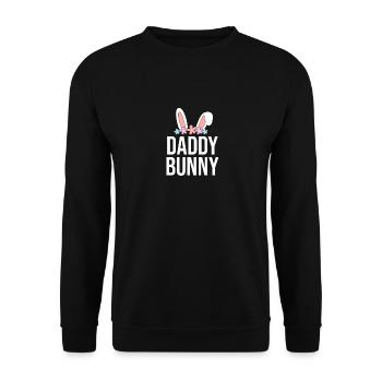 Joyeux lapin de Pâques drôle de jour de Pâques - Sweat-shirt Unisexe - noir - Devant - Alina (178cm) & Michal (187cm)