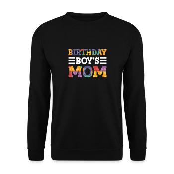 Mère du garçon d’anniversaire Bauklötze - Sweat-shirt Unisexe - noir - Devant - Alina (178cm) & Michal (187cm)