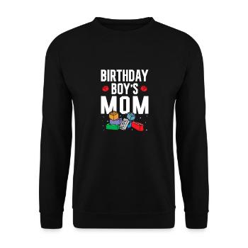 Mutter Des Geburtstagskindes Bauklötze - Unisex Pullover - Schwarz - Vorne - Alina (178cm) & Michal (187cm)