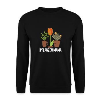 Lustiges Gärtnerin Pflanzen Mama Spruch Garten - Unisex Pullover - Schwarz - Vorne - Alina (178cm) & Michal (187cm)
