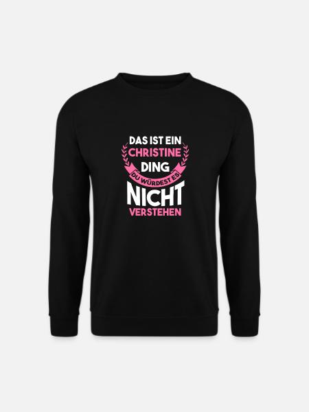 Christine - Unisex Pullover - Schwarz