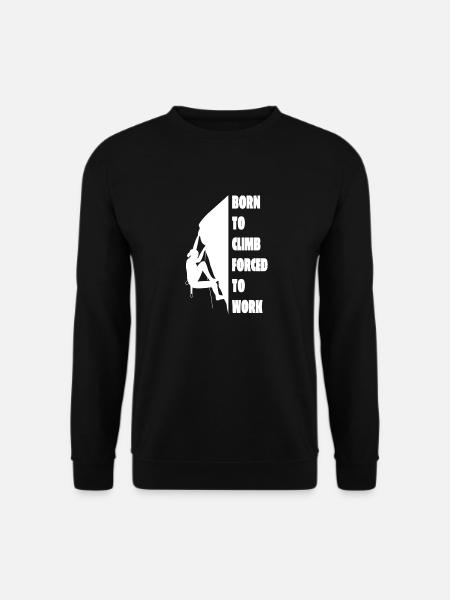 Kletterer Bergsteigen Berg Klettern Bergklettern - Unisex Pullover - Schwarz