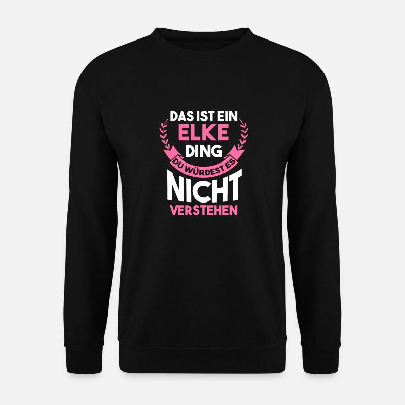 Elke - Unisex Pullover - Schwarz