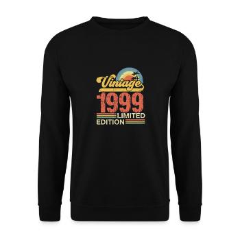 1999 - Unisex Pullover - Schwarz - Vorne - Alina (178cm) & Michal (187cm)