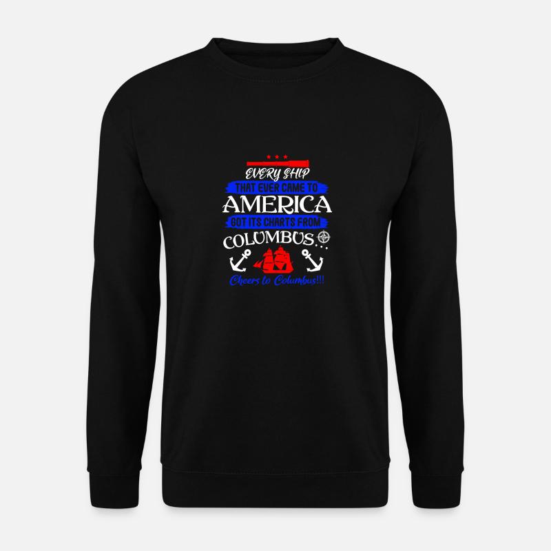EVERY SSHIP AMERICA COLUMBUS - Unisex Sweatshirt - black