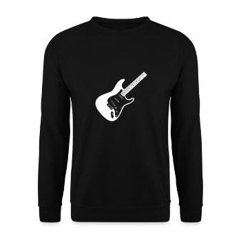 Gitarre - Unisex Pullover - Schwarz - Vorne - Alina (178cm) & Michal (187cm)