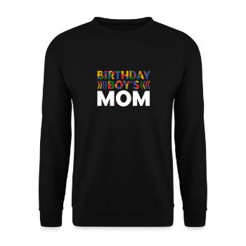 Mère du garçon d’anniversaire Bauklötze - Sweat-shirt Unisexe - noir - Devant - Alina (178cm) & Michal (187cm)