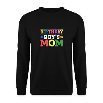 Mère du garçon d’anniversaire Bauklötze - Sweat-shirt Unisexe - noir - Devant - Alina (178cm) & Michal (187cm)