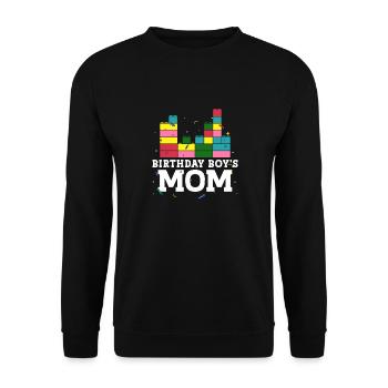 Mère du garçon d’anniversaire Bauklötze - Sweat-shirt Unisexe - noir - Devant - Alina (178cm) & Michal (187cm)