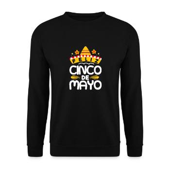 FELIZ CINCO DE MAYO - Unisex Sweatshirt - black - Front - Alina (178cm) & Michal (187cm)